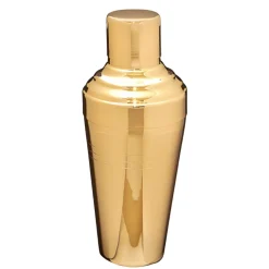 Japanese Japanese-Made Bar Tools*24 Kt Gold 3-Piece Cobbler Shaker - Shiny