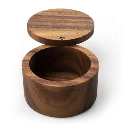 Fox Run Garnishes*Acacia Wood Salt Cellar