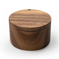 Fox Run Garnishes*Acacia Wood Salt Cellar