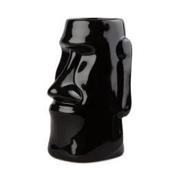 China Tiki Mugs*Black Easter Island Tiki Mug