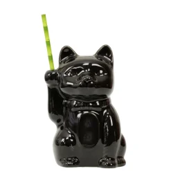China Tiki*Black Neko Cat Tiki Mug