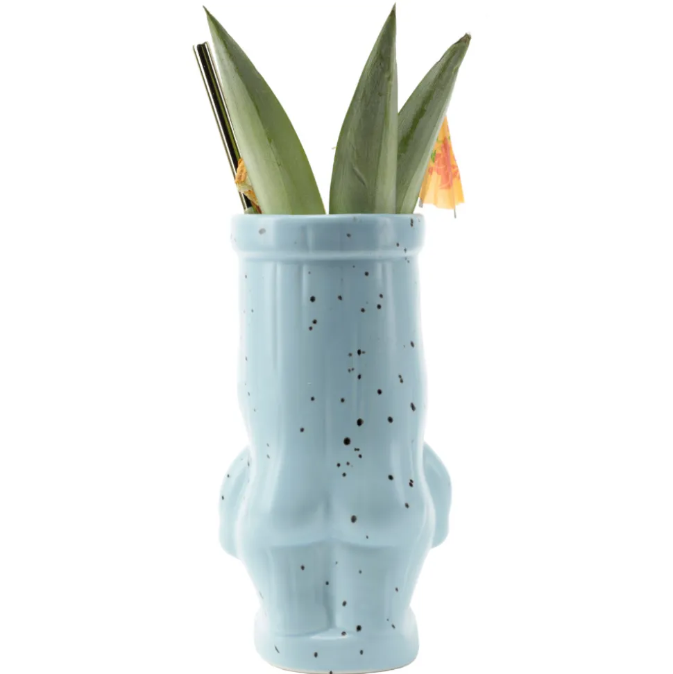 China Tiki Mugs*Blue Cheeky Tiki Mug
