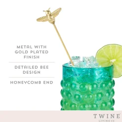 True Fabrications Tiki*Bumble Bee Stir Sticks (Set Of 4)
