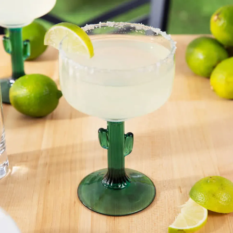 True Fabrications Tiki*Cactus Margarita Glass