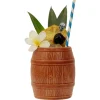 China Tiki*Ceramic Barrel Tiki Mug