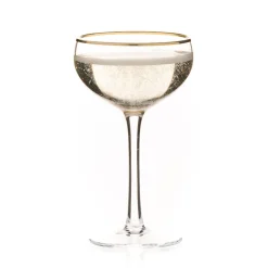 Better Refined - CHINA Potion House Bar Tools*Cleo Gold Rim Coupe