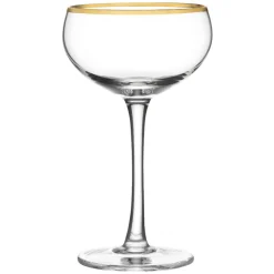 Better Refined - CHINA Potion House Bar Tools*Cleo Gold Rim Coupe