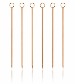 China Garnishes*Copper Circle Cocktail Pin