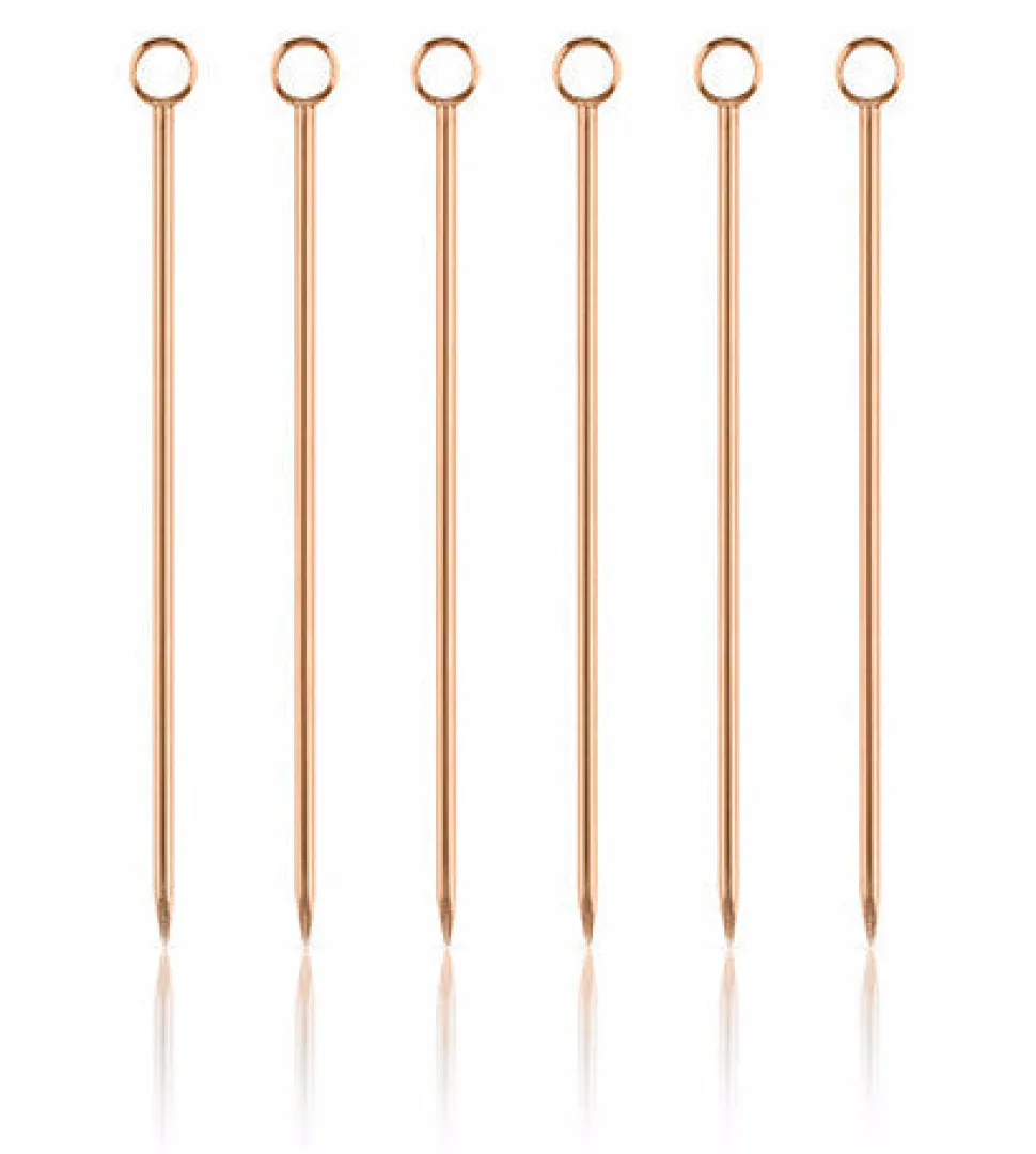 China Cocktail Picks & Stirrers*Copper Circle Cocktail Pin
