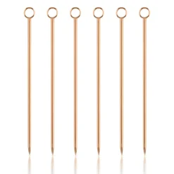 True Fabrications Garnishes*Copper Cocktail Pins (Set Of 6)