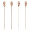 True Fabrications Cocktail Picks & Stirrers*Copper Tiki Cocktail Pins (Set Of 4)