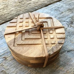 Danica Coasters & Trays*Facet Acacia Coasters (Set Of 4)