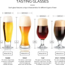 Product Specialties Inc. Beer*Final Touch Beer Tasting - 6 Piece Set