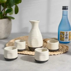 True Fabrications Decanters & Pitchers*Fire-Glazed Sake Set