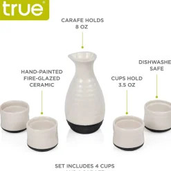 True Fabrications Decanters & Pitchers*Fire-Glazed Sake Set