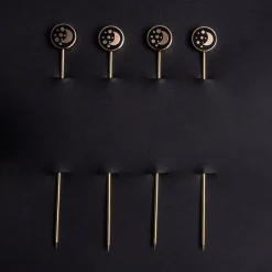 Love and Victory Cocktail Picks & Stirrers*Galaxy Cocktail Pins (Set Of 4)
