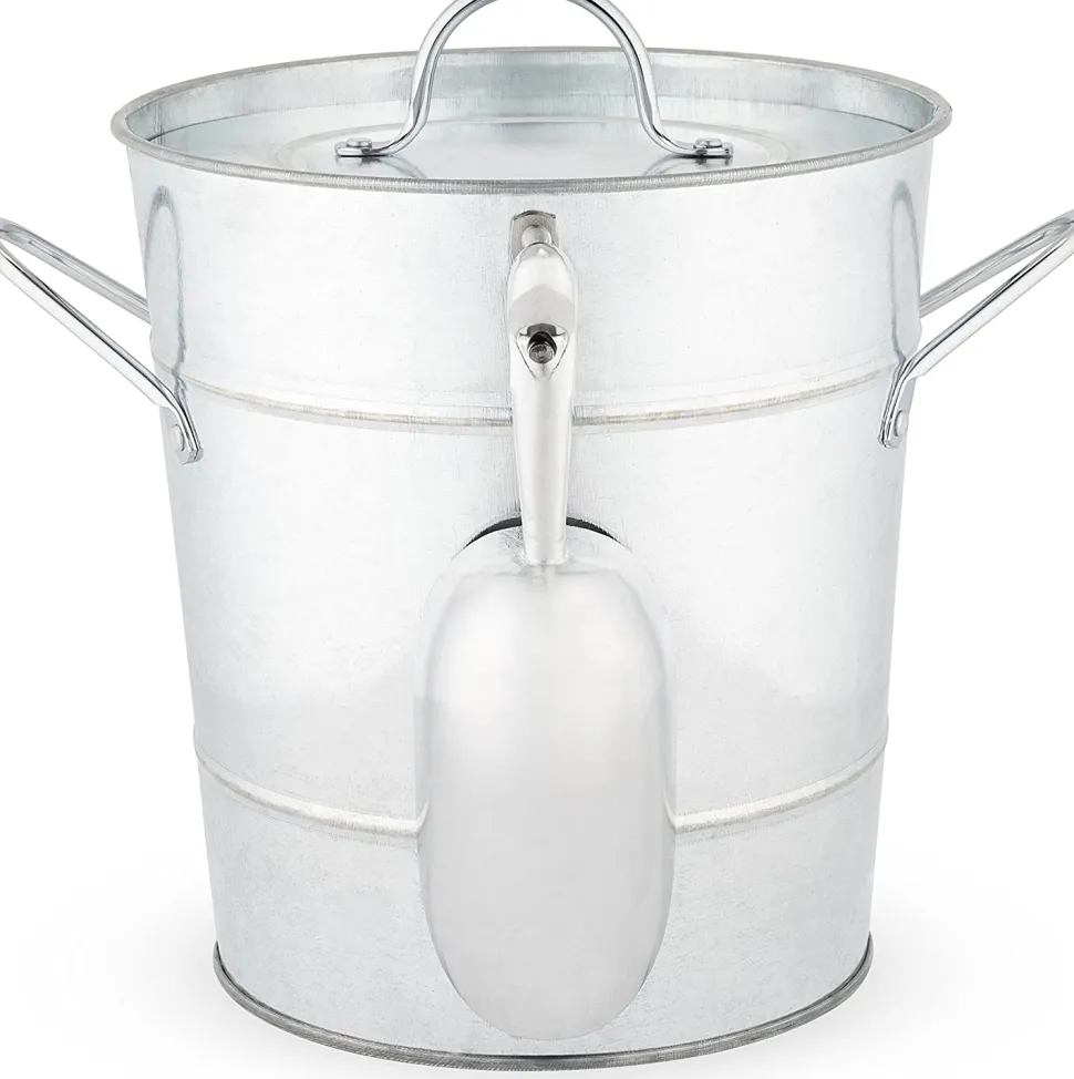 True Fabrications Wine*Galvanized Metal Ice Bucket