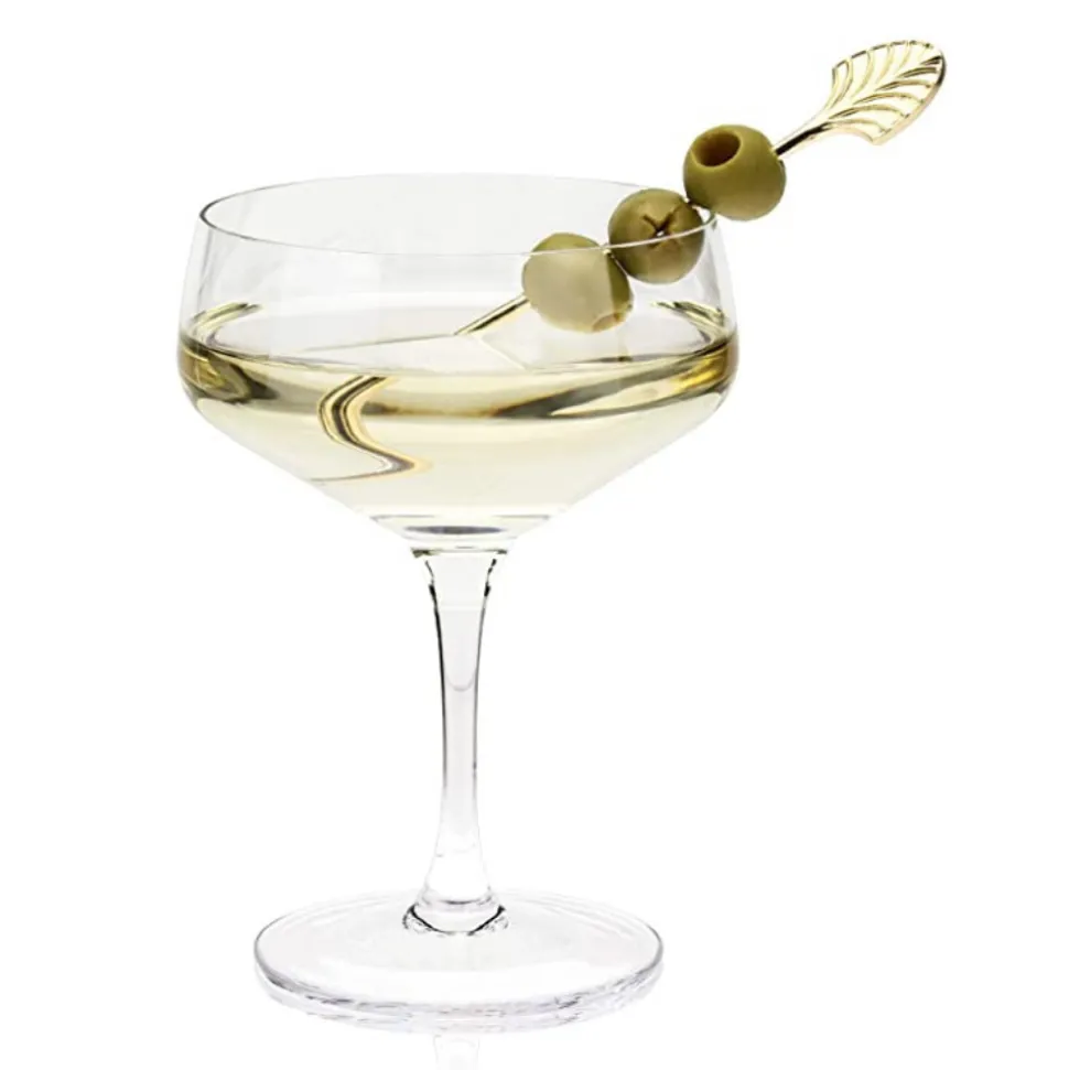 True Fabrications Garnishes*Gold Art Deco Cocktail Pins (Set Of 4)