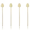 True Fabrications Cocktail Picks & Stirrers*Gold Art Deco Cocktail Pins (Set Of 4)