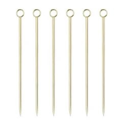 True Fabrications Garnishes*Gold Cocktail Pins (Set Of 6)