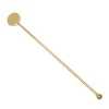 China Cocktail Picks & Stirrers*Gold Disc Top Stir Stick