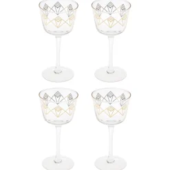 China Coupes / Nick & Nora*Gold Dream Deco Coupe Glass