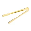 China Ice Molds + Tools*Gold Serrated Ice Tongs