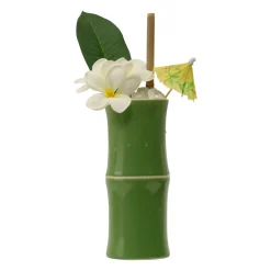 China Tiki Mugs*Green Bamboo Tiki Mug