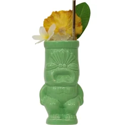 China Tiki*Green Cheeky Tiki Mug