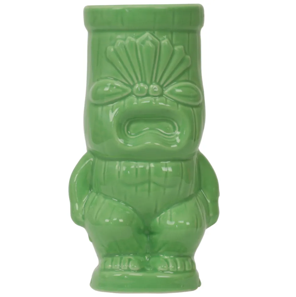 China Tiki Mugs*Green Cheeky Tiki Mug