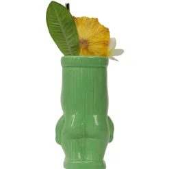 China Tiki Mugs*Green Cheeky Tiki Mug