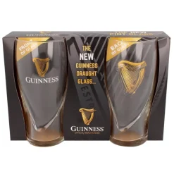 Mimi Imports Beer*Guinness Embossed Pint Glasses (Set Of 2)
