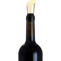 True Fabrications Wine*Heavyweight Gold Bottle Stopper By Viski