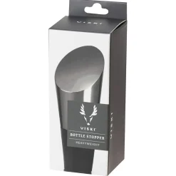 True Fabrications Wine*Heavyweight Gunmetal Bottle Stopper By Viski
