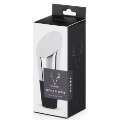 True Fabrications Wine*Heavyweight Stainless Steel Bottle Stopper By Viski