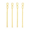 David Shaw Cocktail Picks & Stirrers*Infinity Champagne Gold Stir Sticks (Set Of 4)