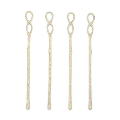 David Shaw Tiki*Infinity Stainless Steel Stir Sticks (Set Of 4)