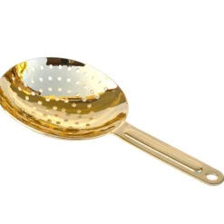 Japanese Japanese-Made Bar Tools*24 Kt Gold Julep Strainer