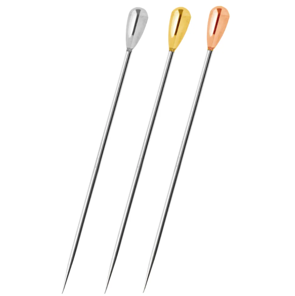 Japanese Cocktail Picks & Stirrers*Drop Cocktail Pin (In Steel, Gold, Rose Gold)