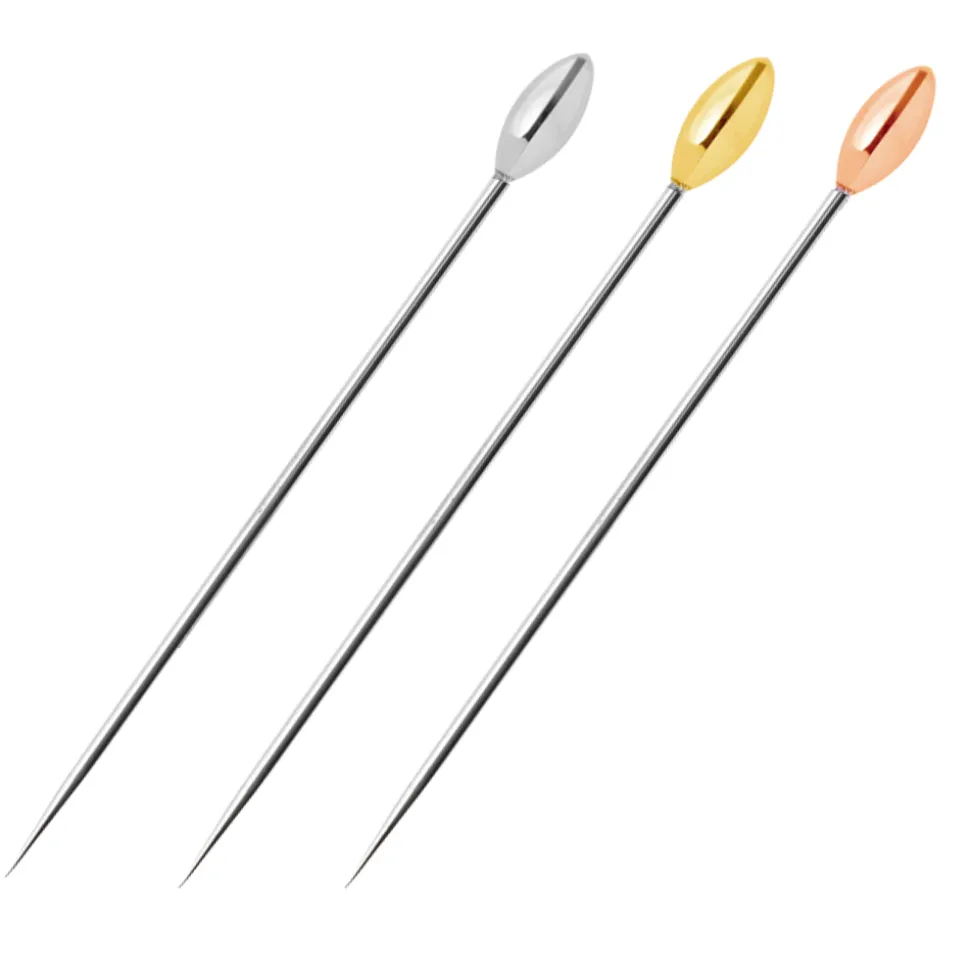 Japanese Cocktail Picks & Stirrers*Lime Cocktail Pin (In Steel, Gold, Rose Gold)