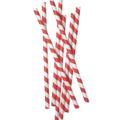 Kikkerland Tiki*Red Stripe Paper Straws