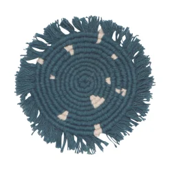 Danica Coasters & Trays*Lagoon Macrame Coasters (Set Of 4)