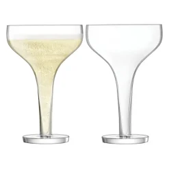 David Shaw Coupes / Nick & Nora*Lsa Epoque Champagne Saucers (Set Of 2)