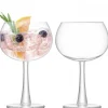 David Shaw Copa Balloon*Lsa Gin Balloon Glasses With Thick Stem (Set Of 2)