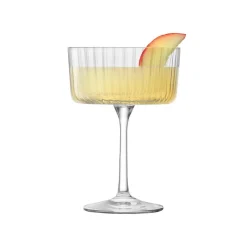 David Shaw Coupes / Nick & Nora*Lsa Gio Line Champagne/Cocktail Saucers (Set Of 4)