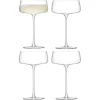 David Shaw Coupes / Nick & Nora*Lsa Metropolitan Champagne Saucers (Set Of 4)