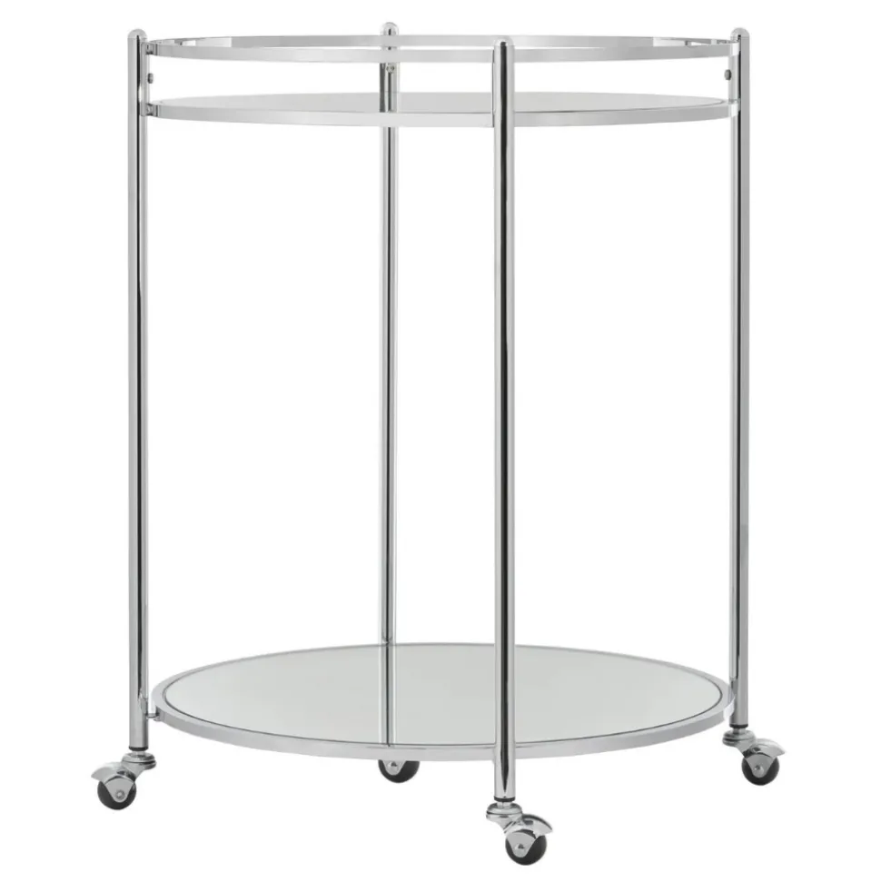 Torre u0026 Tagus Bar Carts*Manhattan 2-Tier Mirror Glass Bar Cart