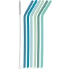 Danica Tiki*Marina Bendable Silicone Straws (Pack Of 6)