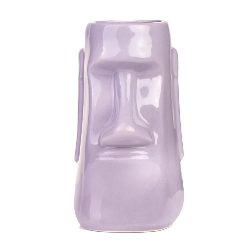 China Potion House Bar Tools*Mauve Moai Tiki Mug