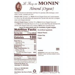 Mountain View Estates Tiki*Monin Almond (Orgeat) Syrup